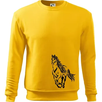 Pánská mikina Kůň běžící - Mikina Essential pánská - 3XL ( Žlutá )