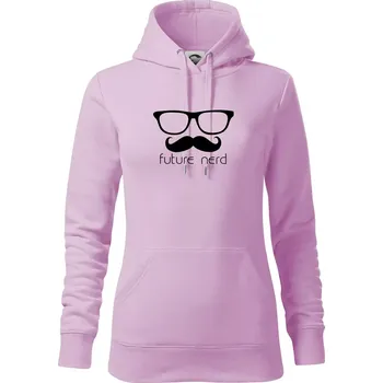 Dámská mikina Future nerd - Mikina dámská Cape s kapucí - XS ( Orchid )