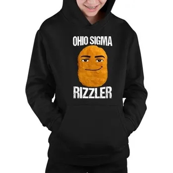 Žertovný předmět Ohio sigma rizzler - dětská mikina s kapucí- Tričkový.cz