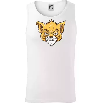 Nasraná kočka Thug life - Tílko pánské Core - M ( Bílá )