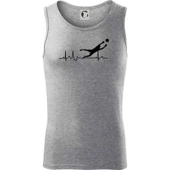 Ekg fotbal brankář - Tílko pánské Core - L ( Tmavě šedý melír )