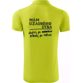 Pánská košile Mám úžasného syna - Polokošile Victory sportovní (dresovina) - 3XL ( Limetková )