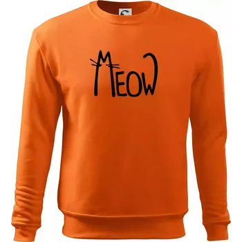 Pánská mikina Meow - Mňau - Mikina Essential pánská - 2XL ( Oranžová )
