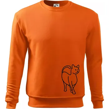 Pánská mikina Ladná kočka - Mikina Essential pánská - 2XL ( Oranžová )