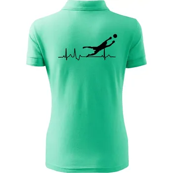 Ekg fotbal brankář - Polokošile dámská Pique Polo - M ( Mátová )