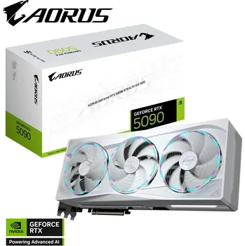 Grafická karta GIGABYTE VGA NVIDIA GeForce RTX 5090 STEALTH ICE 32G, 32G GDDR7, 3xDP, 1xHDMI