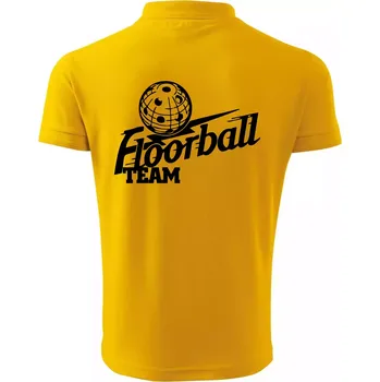Pánská košile Florbal team - Polokošile pánská Pique Polo 203 - S ( Žlutá )