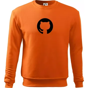 Pánská mikina Kočka v kolečku - Mikina Essential pánská - S ( Oranžová )