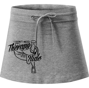 Dámská sukně I don't Therapy Ride - jezdkyně - Sportovní sukně - two in one - XL ( Tmavě šedý melír )