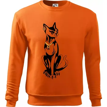 Pánská mikina Kočka - Egyptská kočka - Mikina Essential pánská - 2XL ( Oranžová )