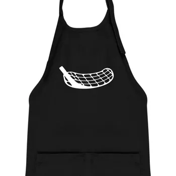 Kuchyňská zástěra Florbalová čepel - Dětská zástěra na vaření - Univerzální velikost ( Černá )