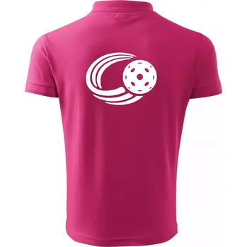 Pánská košile Florbal míček - Polokošile pánská Pique Polo 203 - 3XL ( Purpurová )