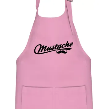 Kuchyňská zástěra Mustache - nápis - Dětská zástěra na vaření - Univerzální velikost ( Růžová )