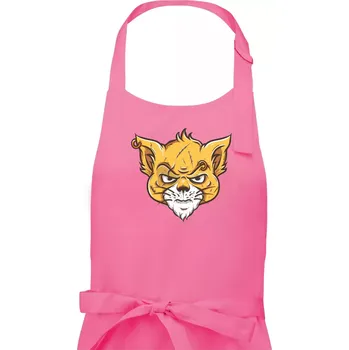Kuchyňská zástěra Nasraná kočka Thug life - Pánská zástěra na vaření - Univerzální velikost ( Růžová )