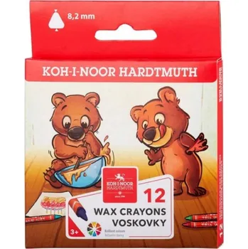 Pastelka Pastelky voskové 8272 tenké trojhranné Koh-i-noor 12ks