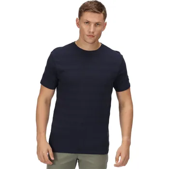 Pánské tričko Regatta Pánské bavlněné triko Prestyn RMT261 tm. modrá Velikost: S