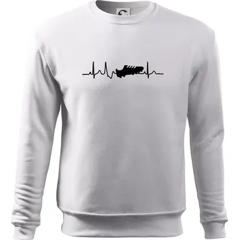 Pánská mikina Ekg fotbal kopačka - Mikina Essential pánská - 3XL ( Bílá )