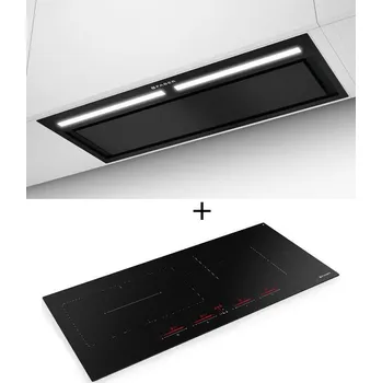 Digestoř SET FABER INKA LUX 3.0 PREMIUM BK MATT KL A70 + FABER FCH SLIM 94 BK KL