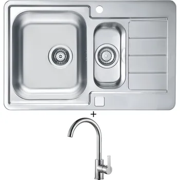 Nerezový dřez Nerezový dřez SET Alveus LINE 70 MAXIM nerez + Alveus TONIA chrom