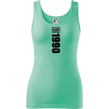 Dámské tričko Limited edition 1990 pruh - Dámské tílko - L ( Mátová )