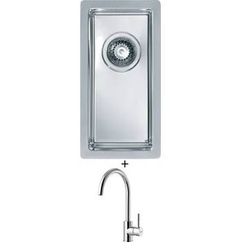 Nerezový dřez Nerezový dřez SET Alveus Quadrix 10 nerez + Alveus ROXA chrom