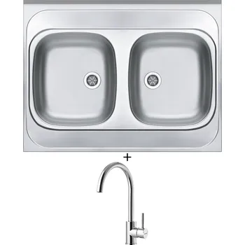 Nerezový dřez Nerezový dřez SET Alveus CLASSIC 40 nerez + Alveus ROXA chrom