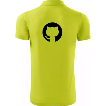 Pánská košile Kočka v kolečku - Polokošile Victory sportovní (dresovina) - M ( Limetková )