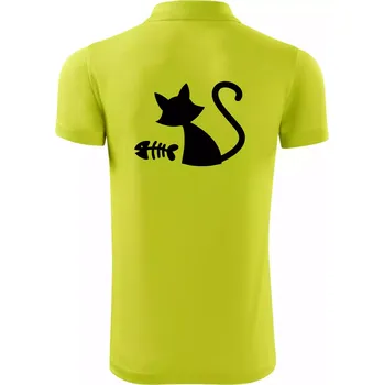 Pánská košile Ryba vs kočka - Polokošile Victory sportovní (dresovina) - 2XL ( Limetková )