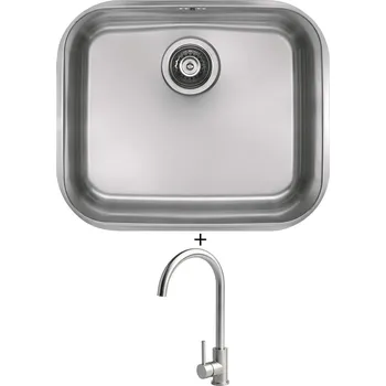 Nerezový dřez Dřez pod desku SET Alveus VARIANT 10/180 nerez + Alveus VIOLA nerez