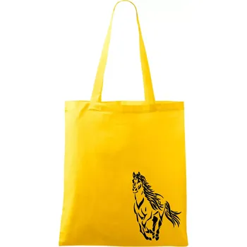 Kůň běžící - Taška bavlněná - 42 x 38 cm ( Žlutá )