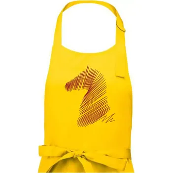 Kuchyňská zástěra Kůň linky - Pánská zástěra na vaření - Univerzální velikost ( Žlutá )