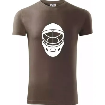 Pánské tričko Florbal maska - Viper FIT - Pánské zůžené tričko - XL ( Army )