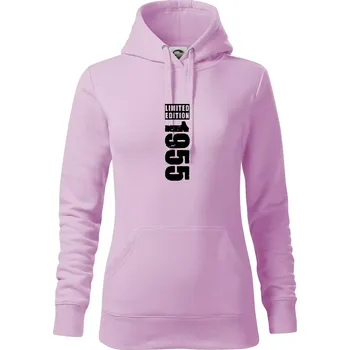 Dámská mikina Limited edition 1955 pruh - Mikina dámská Cape s kapucí - XS ( Orchid )