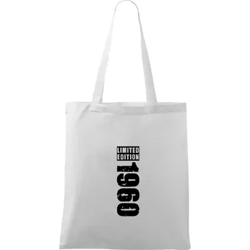Limited edition 1960 pruh - Taška bavlněná - 42 x 38 cm ( Bílá )