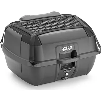 Zavazadlo na motocykl Givi B45B+ plotna,opěrka,sítka Motokufr 45L (monolock s plotnou,opěrkou a sítkou)