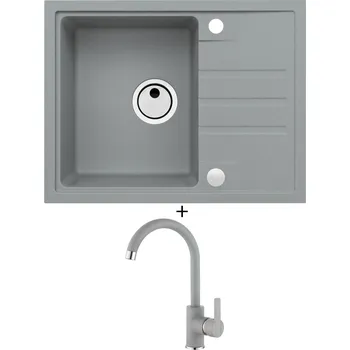 Granitový dřez Granitový dřez SET Alveus INTERMEZZO 30 beton 81 + Alveus TONIA beton 81