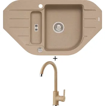 Granitový dřez Granitový dřez SET Alveus NIAGARA 60 beige 55 + Alveus TONIA beige 55