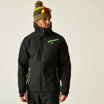 Dare2b Pánská lyžařská bunda Eagle II Jacket DMP594 black green Velikost: XXL