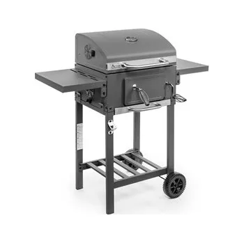 Zahradní gril Activa Angular Smart - gril na dřevěné uhlí s litinovým roštem