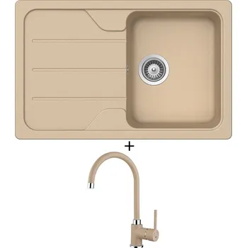 Granitový dřez SET Teka SIMPLA 45 S-TG 1B 1D topaz + Teka SP 995 TG topaz