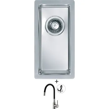 Nerezový dřez Nerezový dřez SET Alveus Quadrix 10 nerez + Alveus MINTAS nerez/černá