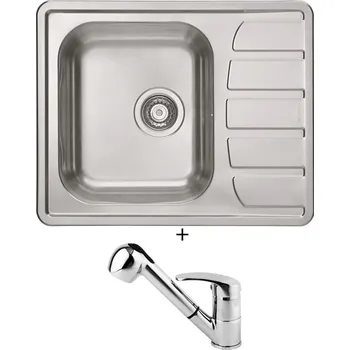 Nerezový dřez Nerezový dřez SET Alveus ZOOM 10 Maxim nerez + Alveus OAZA chrom