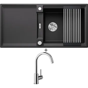 Granitový dřez Granitový dřez SET Blanco ADIRA XL 6 S antracit s excentrem 527618 + Blanco MIDA chrom 517742