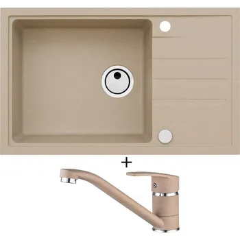 Granitový dřez Granitový dřez SET Alveus INTERMEZZO 130 beige 55 + Alveus NINA beige 55