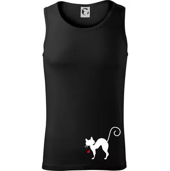 Zamilovaná kočka prohnutá - Tílko pánské Core - 2XL ( Černá )