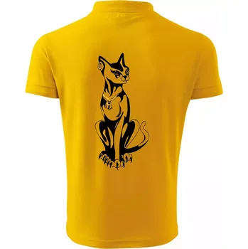 Pánská košile Kočka - Egyptská kočka - Polokošile pánská Pique Polo 203 - 3XL ( Žlutá )