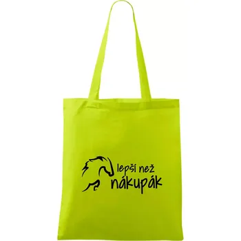 Lepší než nákupák - Taška bavlněná - 42 x 38 cm ( Limetková )