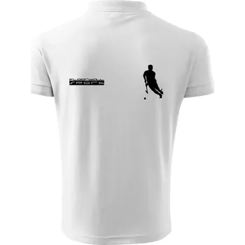 Pánská košile Floorball sport - Polokošile pánská Pique Polo 203 - L ( Bílá )