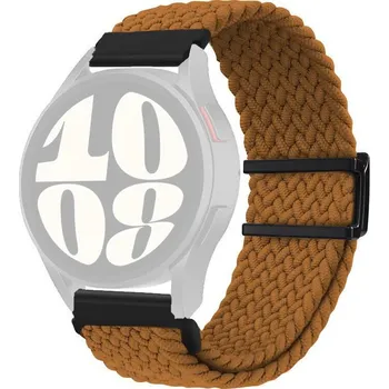 Řemínek na hodinky Nylonový řemínek Ricardo, hnědý, Quick Release - 22 mm