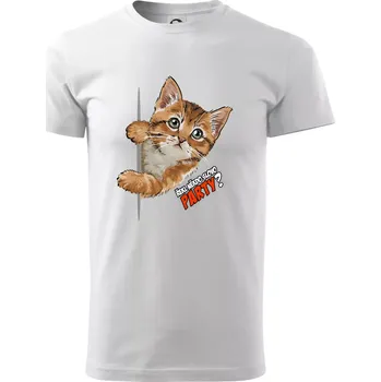 Pánské tričko Řekl někdo slovo party - Triko extra velké (5-8XL) - 7XL ( Bílá )